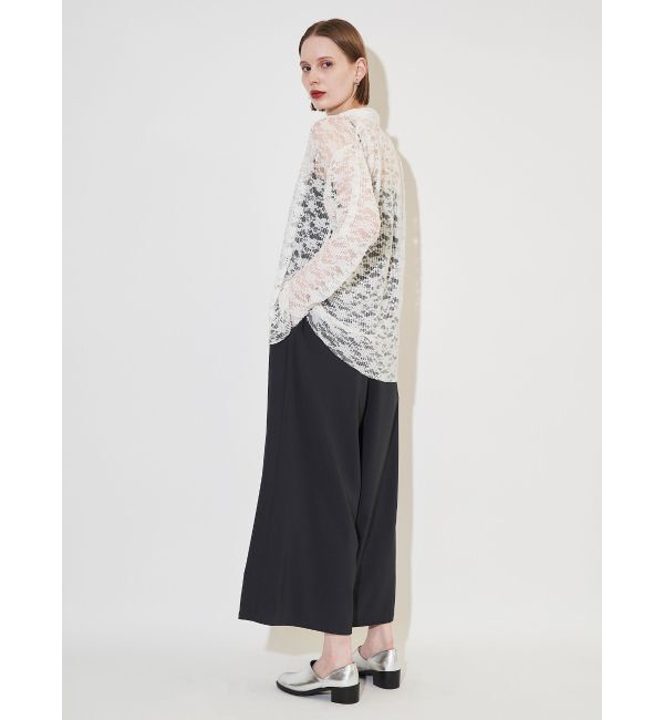 ELENDEEK「PLEATS LACE SH」|シャツ・ブラウス|