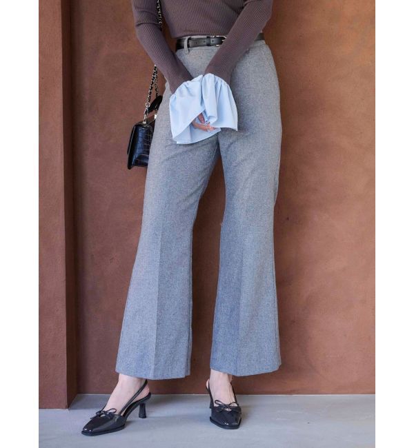 MERCURYDUO「ウールライクセンタープレスワイドパンツ」|その他|