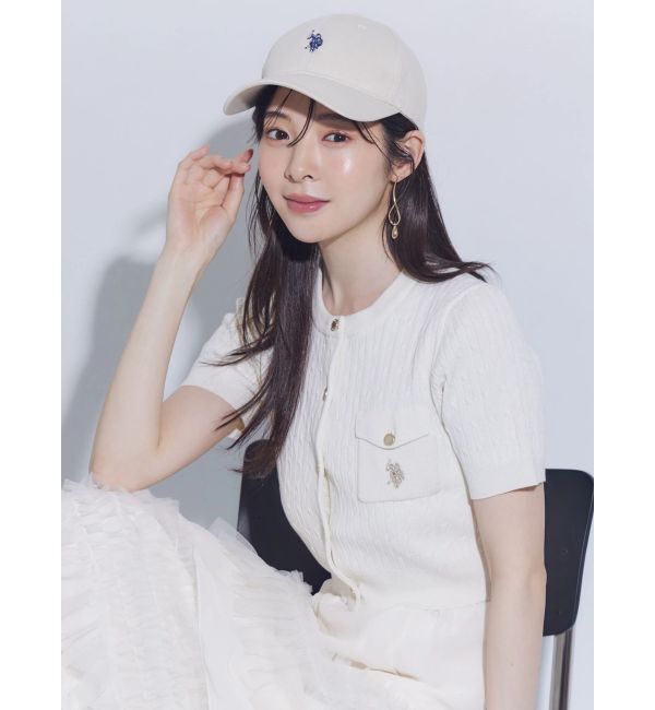 MERCURYDUO「U.S. POLO ASSN.別注ケーブルカーディガン」|カーディガン|