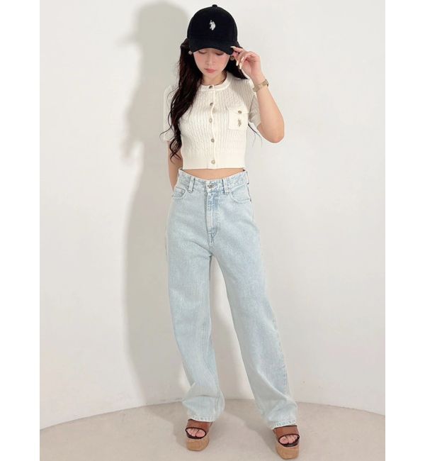 MERCURYDUO「U.S. POLO ASSN.別注ケーブルカーディガン」|カーディガン|