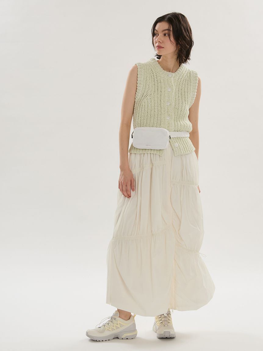 emmi atelier「エアリーギャザーフロントジップスカート/撥水/ハンドウォッシャブル」|スカート|OWHT