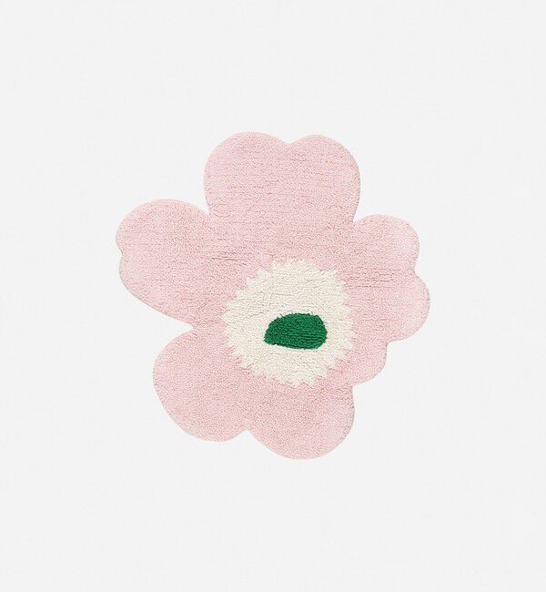 Marimekko「Unikko マット」|タオル|ﾗｲﾄﾋﾟﾝｸ&times;ｵﾌﾎﾜｲﾄ