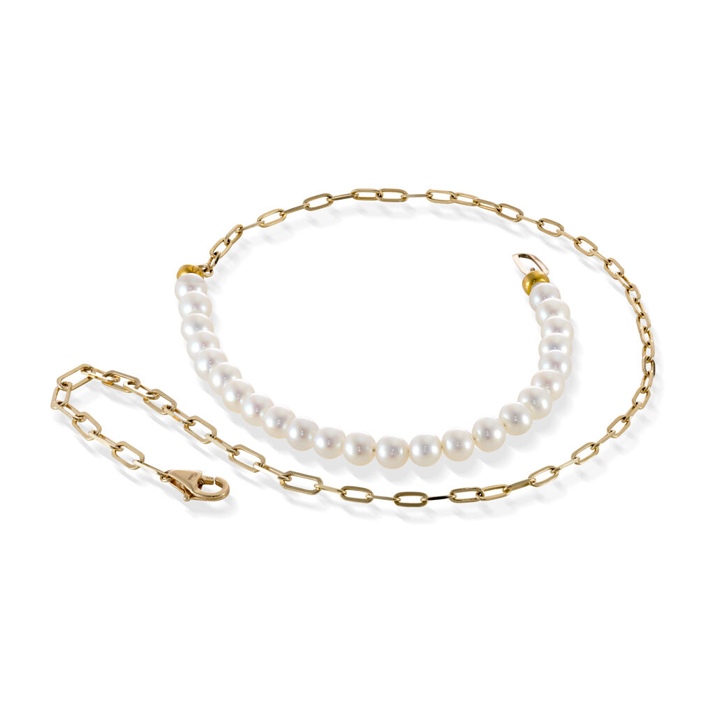 STAR JEWELRY「PEARL&CHAIN」|ブレスレット・バングル|