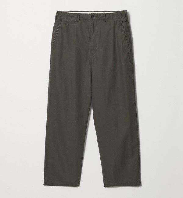 STEVEN ALAN「＜Steven Alan＞ ハイツイスト ツイル アーミー ノープリーツ トラウザーズ」|チノ|DK.GRAY
