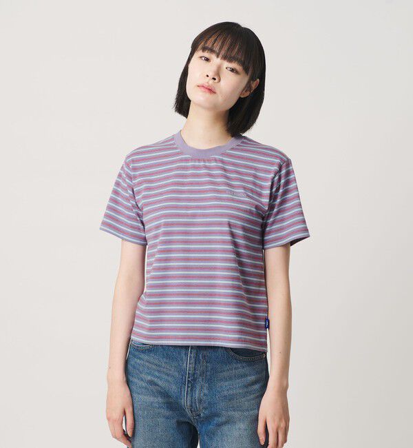 NICE WEATHER「＜NICE WEATHER＞ウィメンズ ボーダー ショートスリーブ Tシャツ」|Tシャツ・カットソー|LILAC