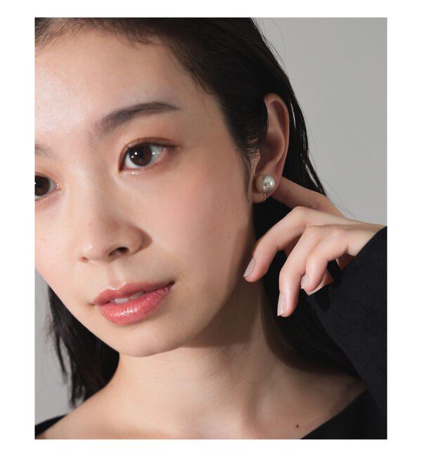 Demi-Luxe BEAMS 「12mm パール イヤリング」|イヤリング|WHITE