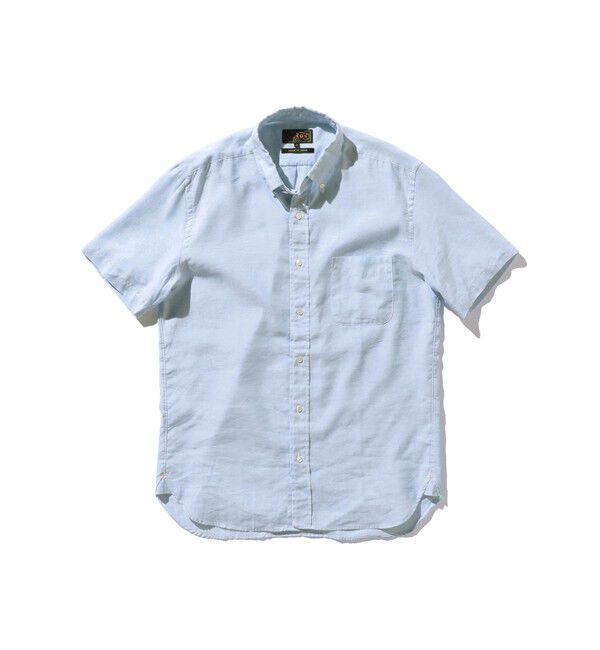 BEAMS PLUS「B.D. Short Sleeve COOLMAX(R) Linen」|シャツ・ブラウス|SAX