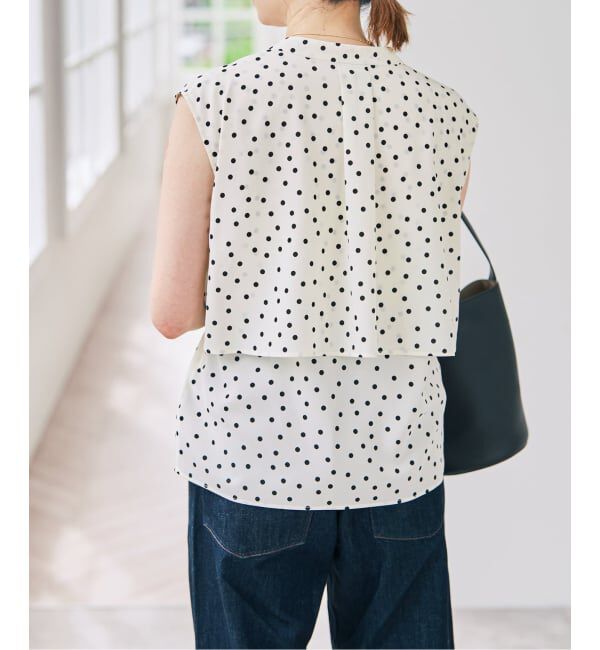 Spick and Span「ドットノースリブラウス」|シャツ・ブラウス|
