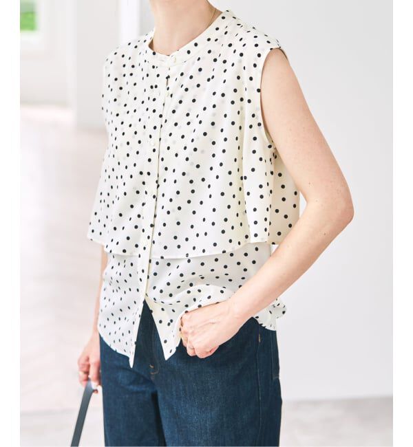 Spick and Span「ドットノースリブラウス」|シャツ・ブラウス|