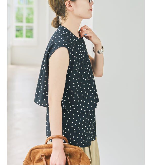 Spick and Span「ドットノースリブラウス」|シャツ・ブラウス|