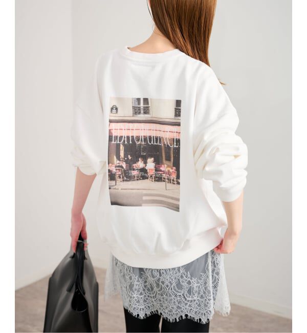 U by SPICK&SPAN「《予約》photo print スウェット」|スウェット・ジャージ|