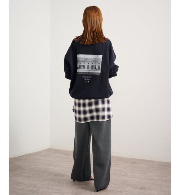 U by SPICK&SPAN「《予約》photo print スウェット」|スウェット・ジャージ|