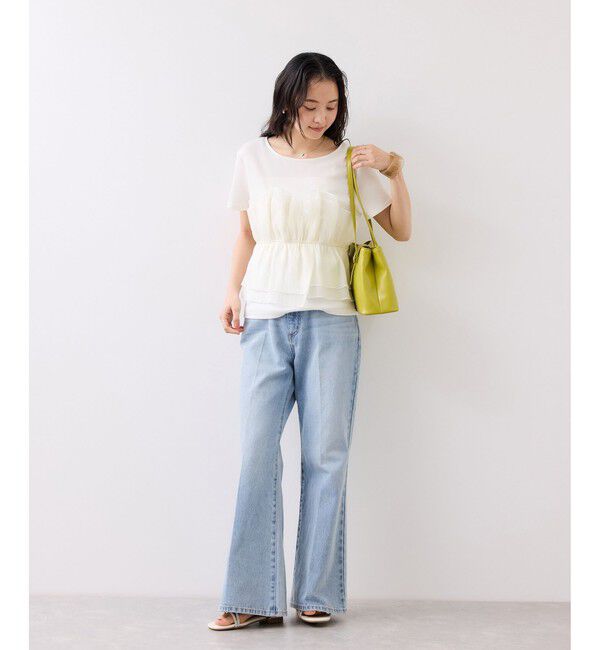 VIS「【夏トク価格】チェック＆無地シアービスチェドッキング半袖プルオーバー」|Tシャツ・カットソー|