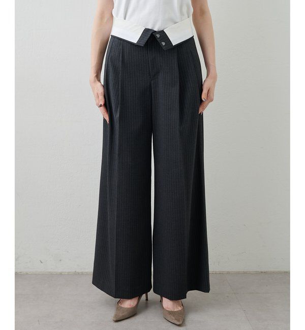 THE PAUSE「【THE PAUSE】ストライプタックパンツ」|その他|