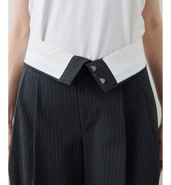 THE PAUSE「【THE PAUSE】ストライプタックパンツ」|その他|