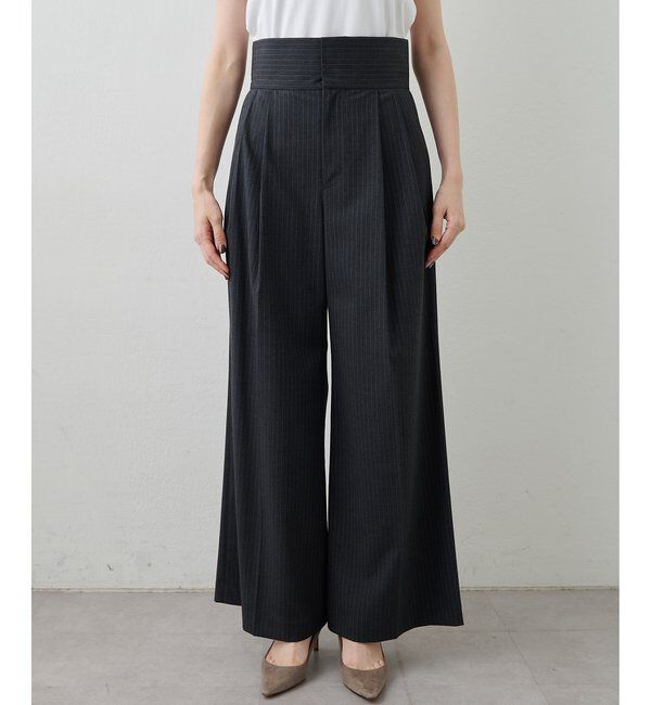 THE PAUSE「【THE PAUSE】ストライプタックパンツ」|その他|