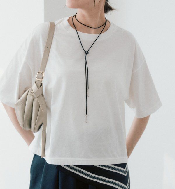  「【A・MONN】【コットン100%】ボックスロゴTee」|Tシャツ・カットソー|オフホワイト