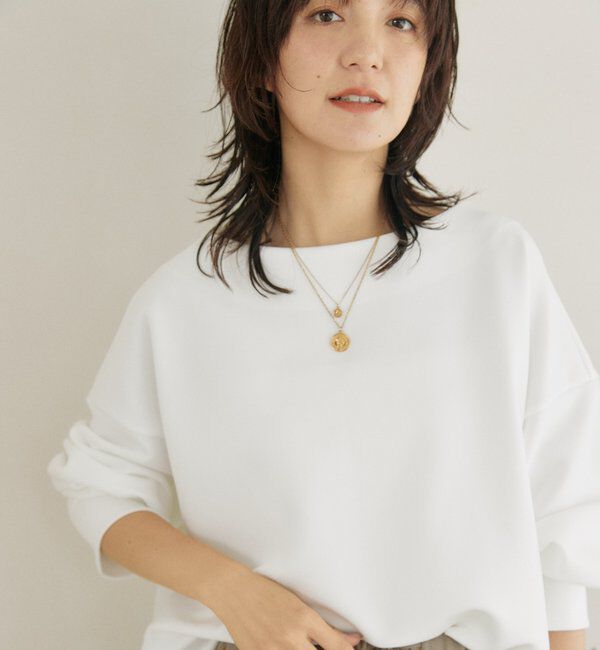  「予約【接触冷感/紫外線防止/防シワ】ダンボールボートネックプルオーバー」|Tシャツ・カットソー|