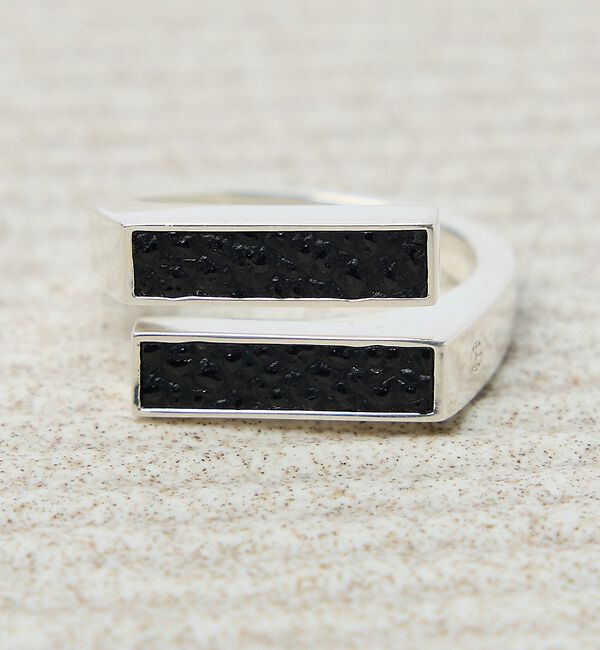 ABAHOUSE「【UNISEX】SIGNET SPLIT RING / シグネットスプリット リ」|リング|シルバー