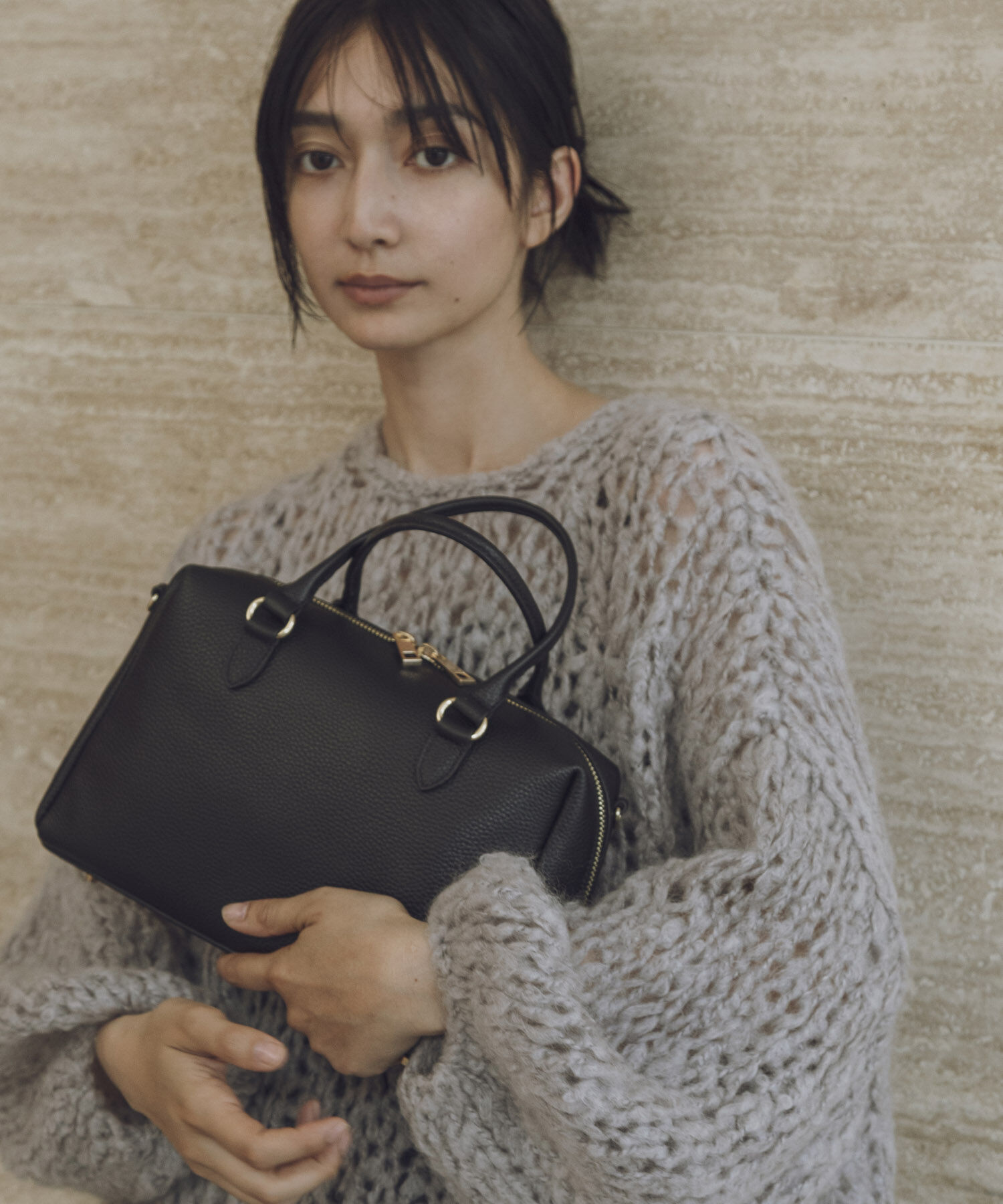 RODE SKO「『Mサイズ』レザーボストンバッグ」|ボストンバッグ|ブラック