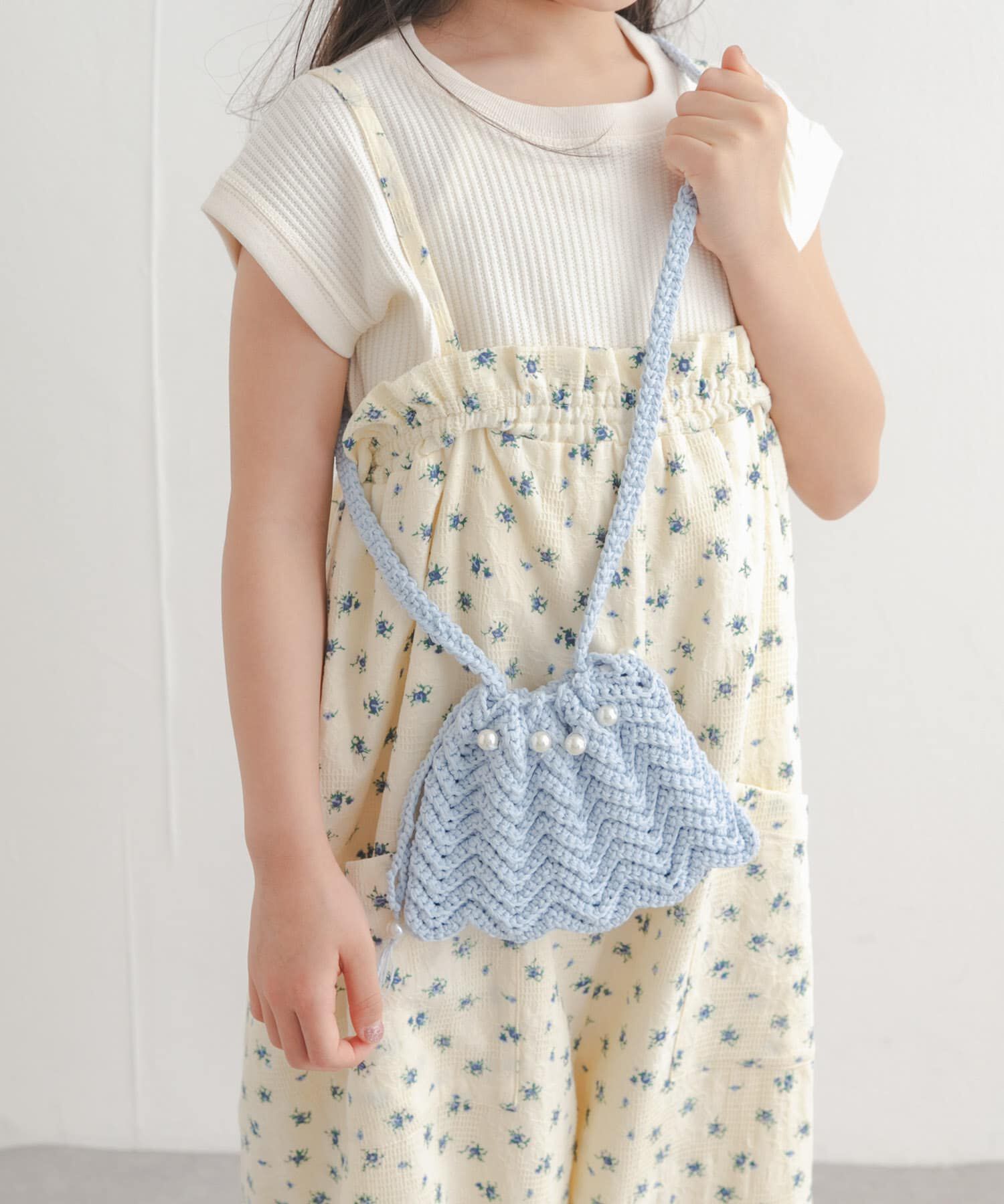 URBAN RESEARCH DOORS「シェルモチーフかぎ針ポシェット(KIDS)」|その他|ブルー