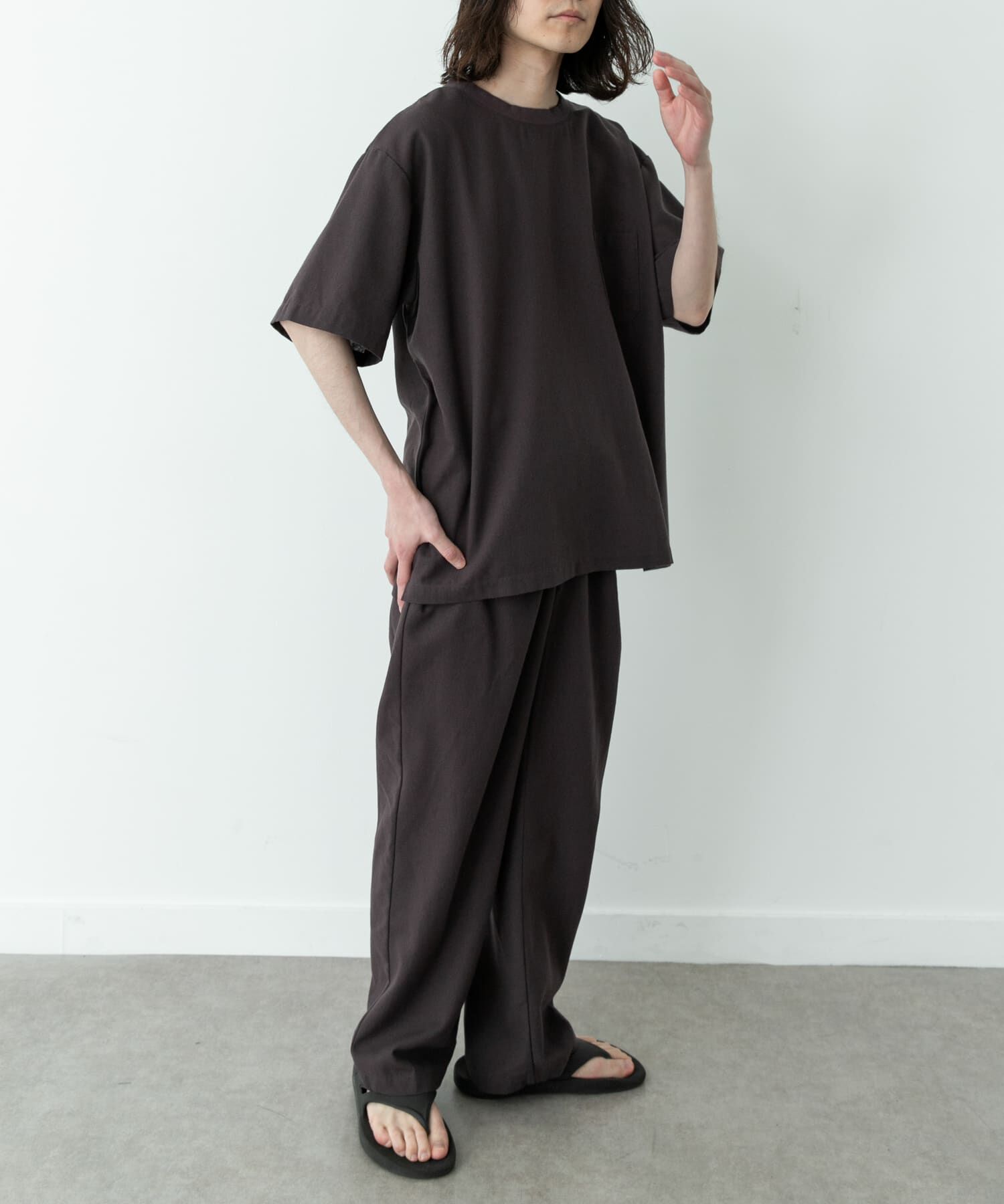Sonny Label 「接触冷感リネン混ショートスリーブTシャツ」|Tシャツ・カットソー|
