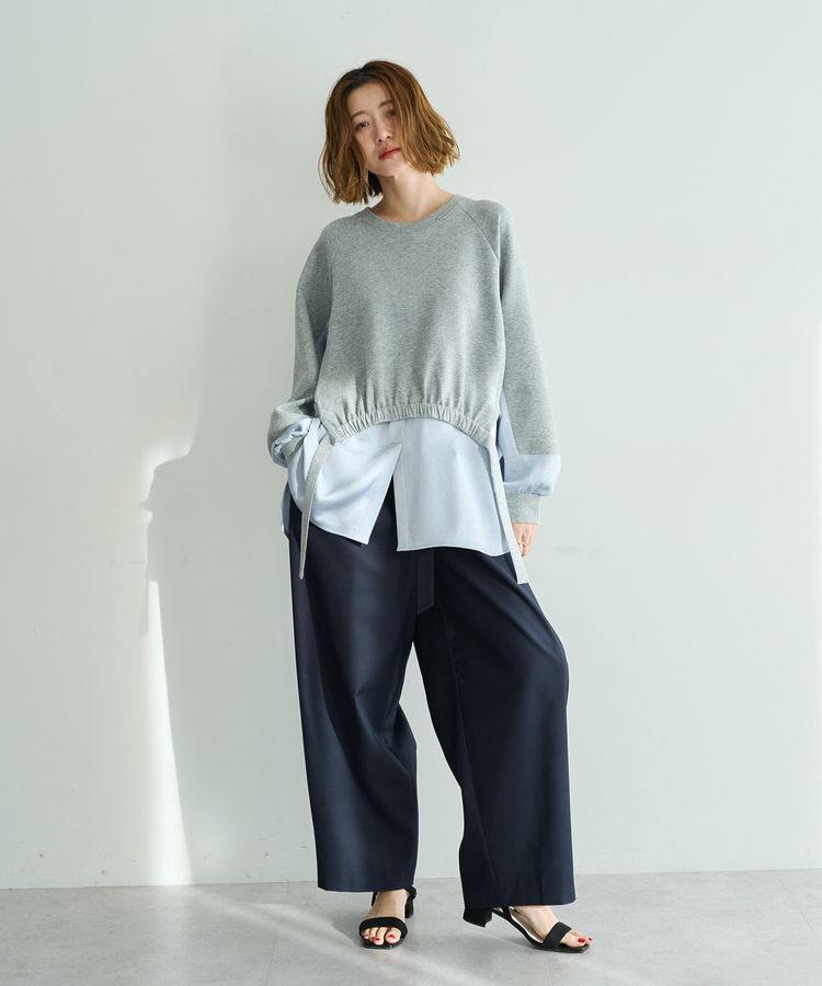 Editt by YECCA VECCA「シャツレイヤードデザインプルオーバー」|Tシャツ・カットソー|