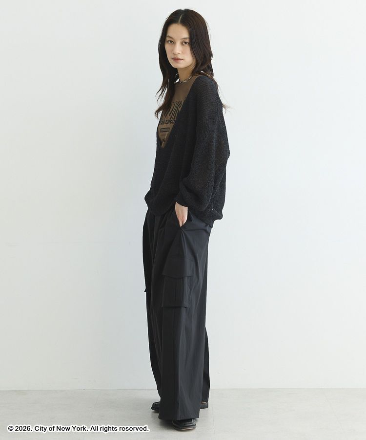 GARAGE OF GOOD CLOTHING「【日本製】ペーパーヤーンＶネックシアープルオーバー」|ニット・セーター|