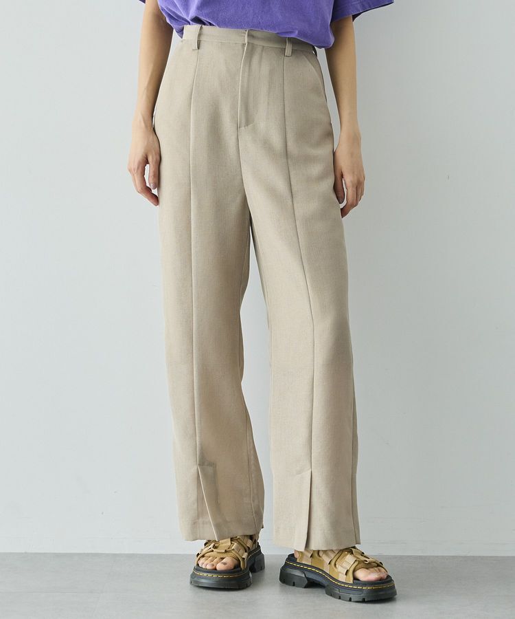 GARAGE OF GOOD CLOTHING「シアーメッシュフロントスリットパンツ」|その他|Beige