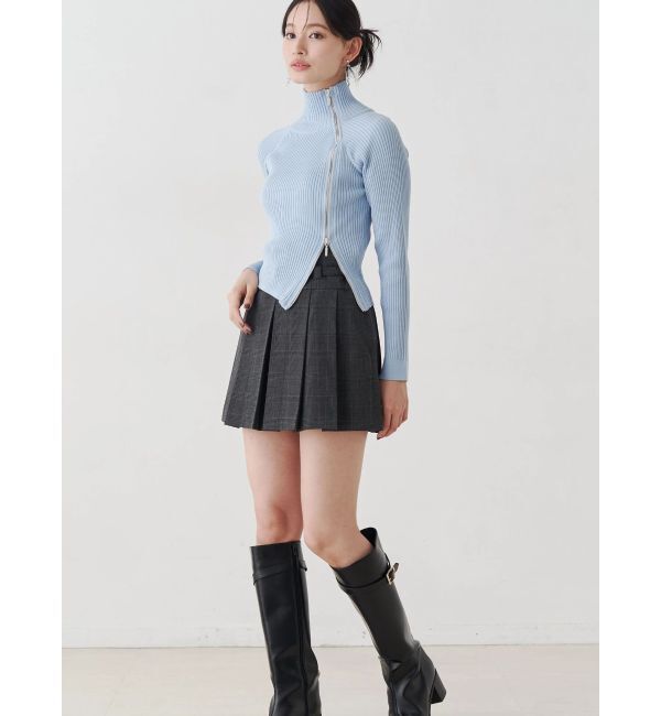 MERCURYDUO「ベルト付きチェックプリーツミニスカパン」|その他|