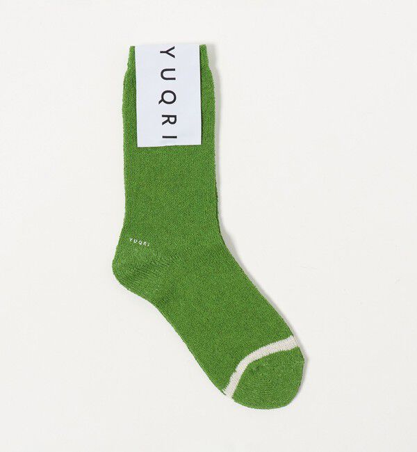 UNITED ARROWS「＜YUQRI＞バイカラーライン ソックス」|ソックス|KELLY