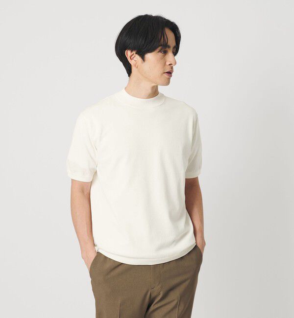 BEAUTY&YOUTH UNITED ARROWS「デオドラント ジャケットネック ニット 抗菌防臭 ウォッシャブル」|ニット・セーター|