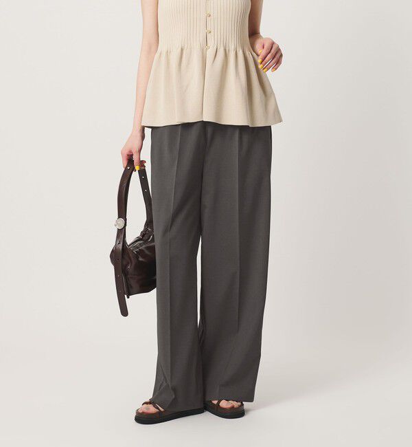 BEAUTY&YOUTH UNITED ARROWS「ゴムギャザー ワイドパンツ ウォッシャブル 防シワ」|その他|DK.GRAY