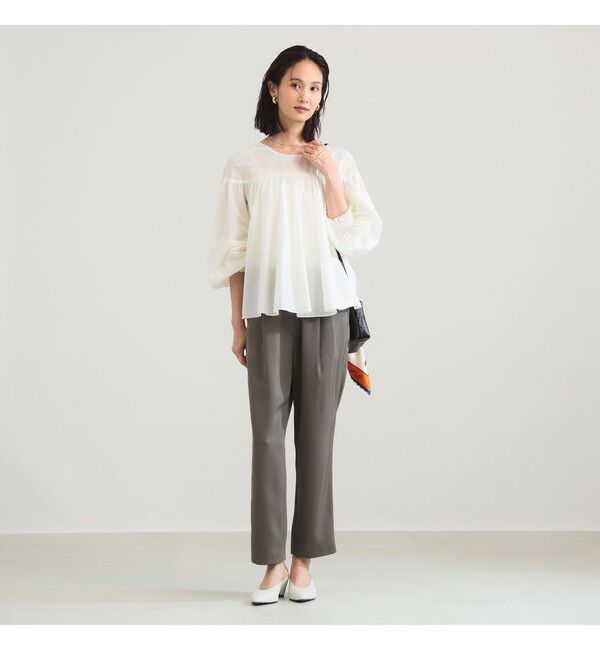 Demi-Luxe BEAMS 「コットンシルク 2WAY ブラウス」|シャツ・ブラウス|