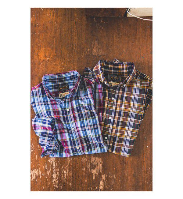 BEAMS PLUS「BEAMS PLUS｜B.D. Classic-fit Madras｜ボタンダウン｜マドラスチェック」|シャツ・ブラウス|