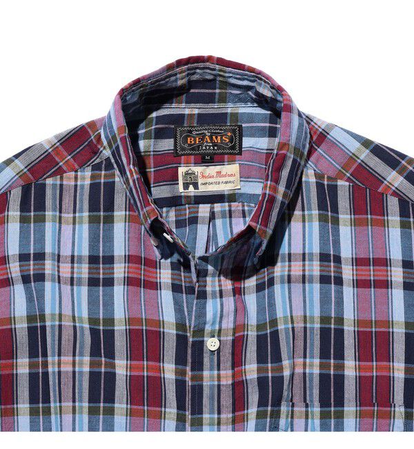 BEAMS PLUS「BEAMS PLUS｜B.D. Classic-fit Madras｜ボタンダウン｜マドラスチェック」|シャツ・ブラウス|