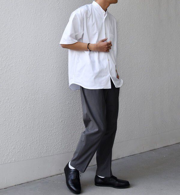 SHIPS any「SHIPS any:〈ストレッチ〉Primeflex(R) JAPAN MADE バンドカラー ポケット 半袖 シャツ◇」|シャツ・ブラウス|