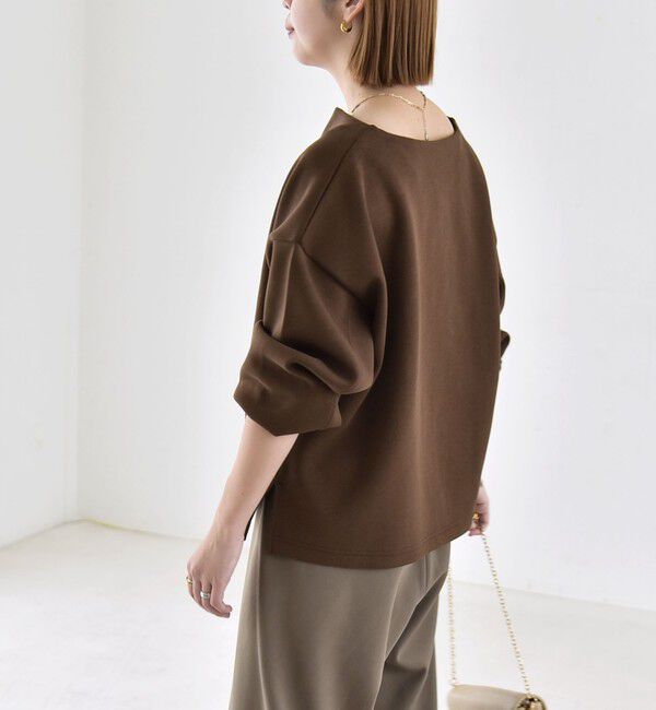 quaranciel「《予約》quaranciel:〈洗濯機可能〉ポンチ Vネック ルーズ プルオーバー」|スウェット・ジャージ|