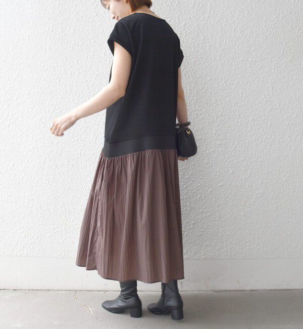 SHIPS any「《予約》SHIPS any:〈手洗い可能〉カットジョーゼット ドッキング スキッパー ワンピース」|ワンピース|