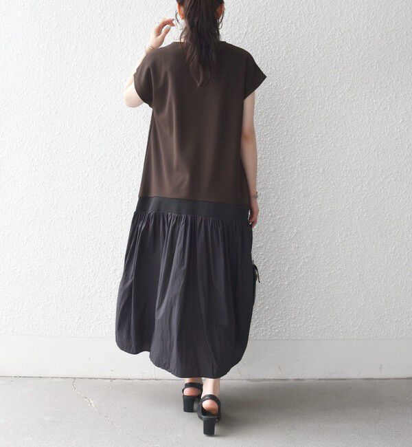 SHIPS any「《予約》SHIPS any:〈手洗い可能〉カットジョーゼット ドッキング スキッパー ワンピース」|ワンピース|