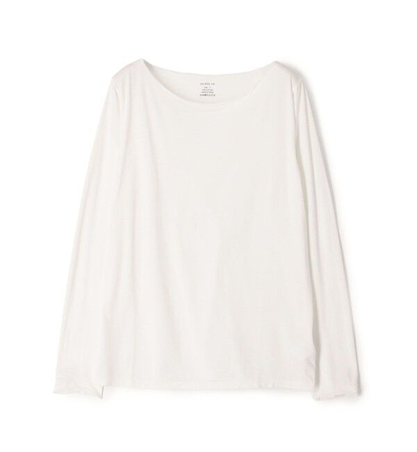 GALERIE VIE「スムージーコットン ボートネックプルオーバー」|Tシャツ・カットソー|11 ホワイト