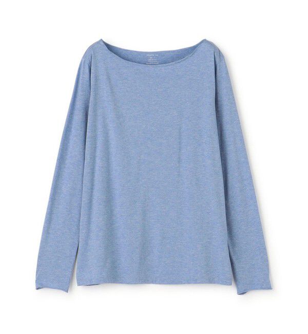 GALERIE VIE「スムージーコットン ボートネックプルオーバー」|Tシャツ・カットソー|63 ライトブルー