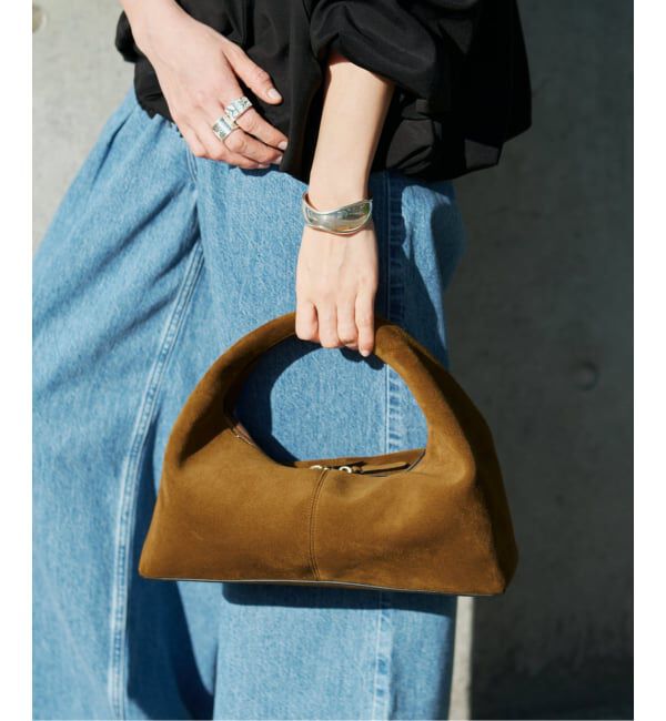VERMEIL par iena「FRENZLAUER フランツロアー Panier Baguette SUEDE 別注」|ハンドバッグ|