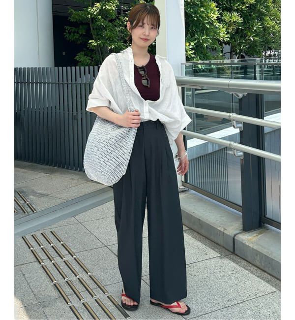 SLOBE IENA「《シリーズあり》リネンコットンBOXシャツ」|シャツ・ブラウス|