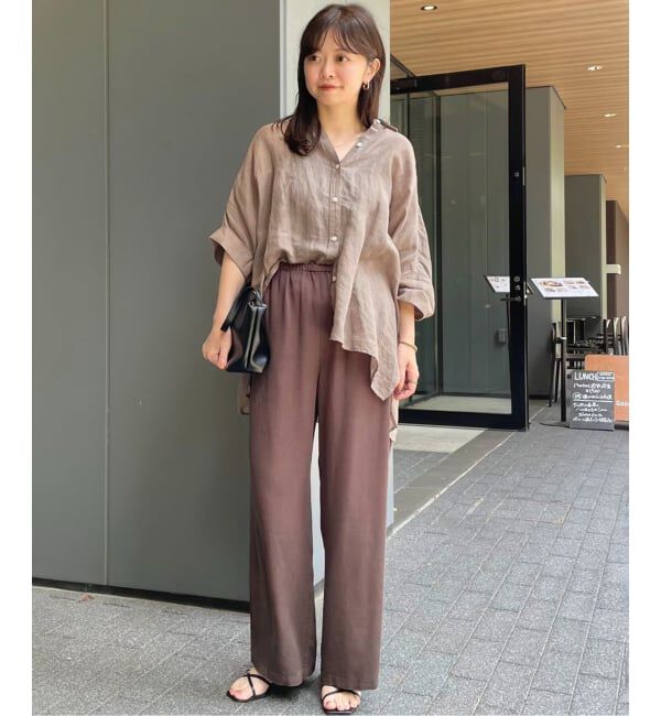 SLOBE IENA「《シリーズあり》リネンコットンBOXシャツ」|シャツ・ブラウス|
