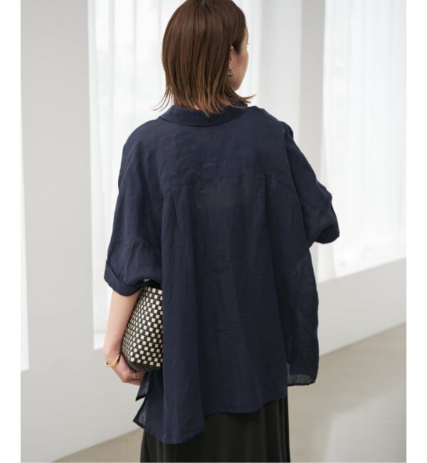 SLOBE IENA「《シリーズあり》リネンコットンBOXシャツ」|シャツ・ブラウス|