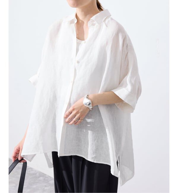 SLOBE IENA「《シリーズあり》リネンコットンBOXシャツ」|シャツ・ブラウス|