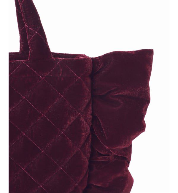 IENA「《予約》MALUS/マリュス Ruffle mini bag バッグ  MSG-025」|ハンドバッグ|