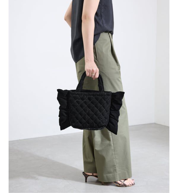 IENA「《予約》MALUS/マリュス Ruffle mini bag バッグ  MSG-025」|ハンドバッグ|