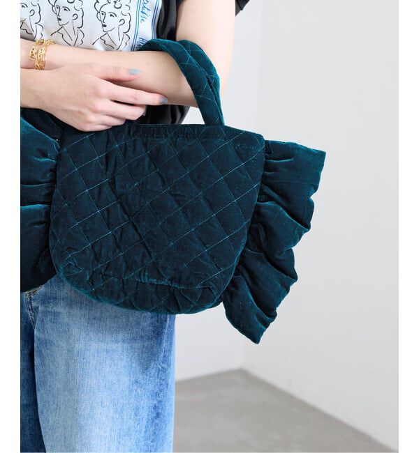 IENA「《予約》MALUS/マリュス Ruffle mini bag バッグ  MSG-025」|ハンドバッグ|